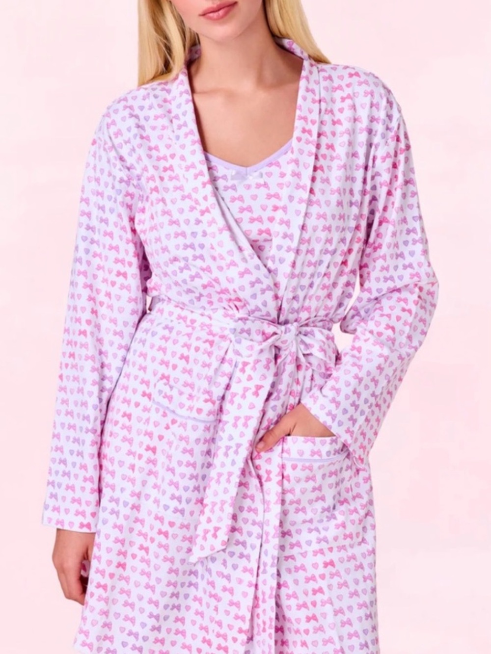 LoveShackFancy x Roller Rabbit disco bow Mischa set w/ robe